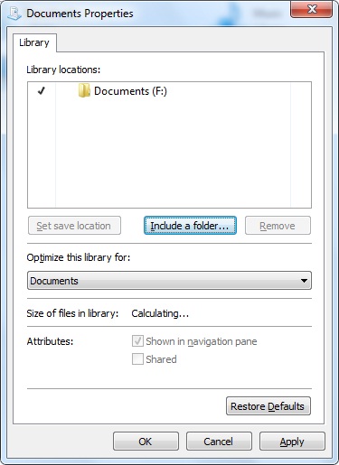 Configuring Libraries