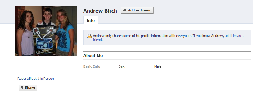 Public Information of Andrew