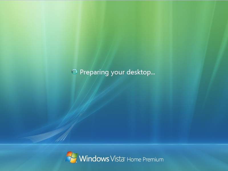 Windows Vista Setup - Logon Screen