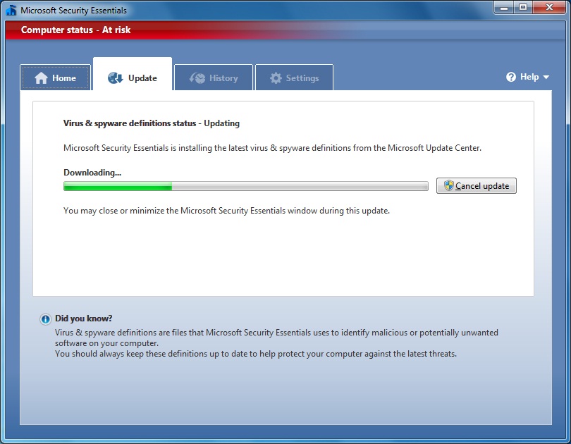 MSE Download Updates