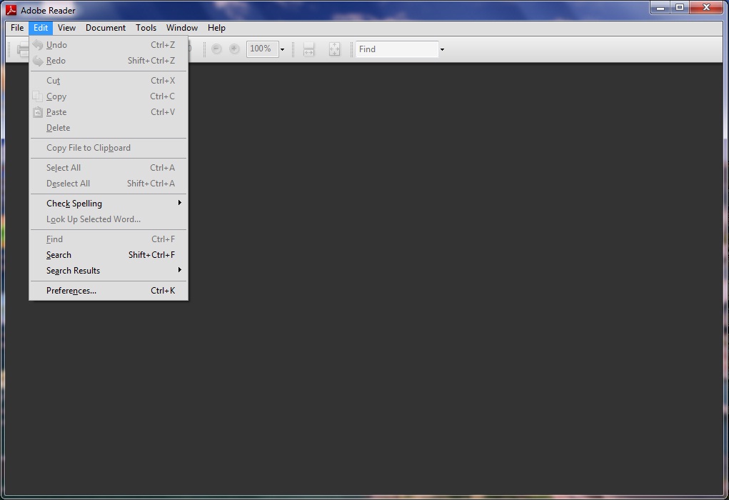 Edit Menu