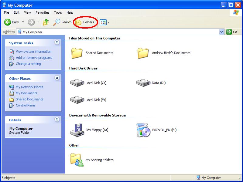 Slipstreaming - Folders Panel