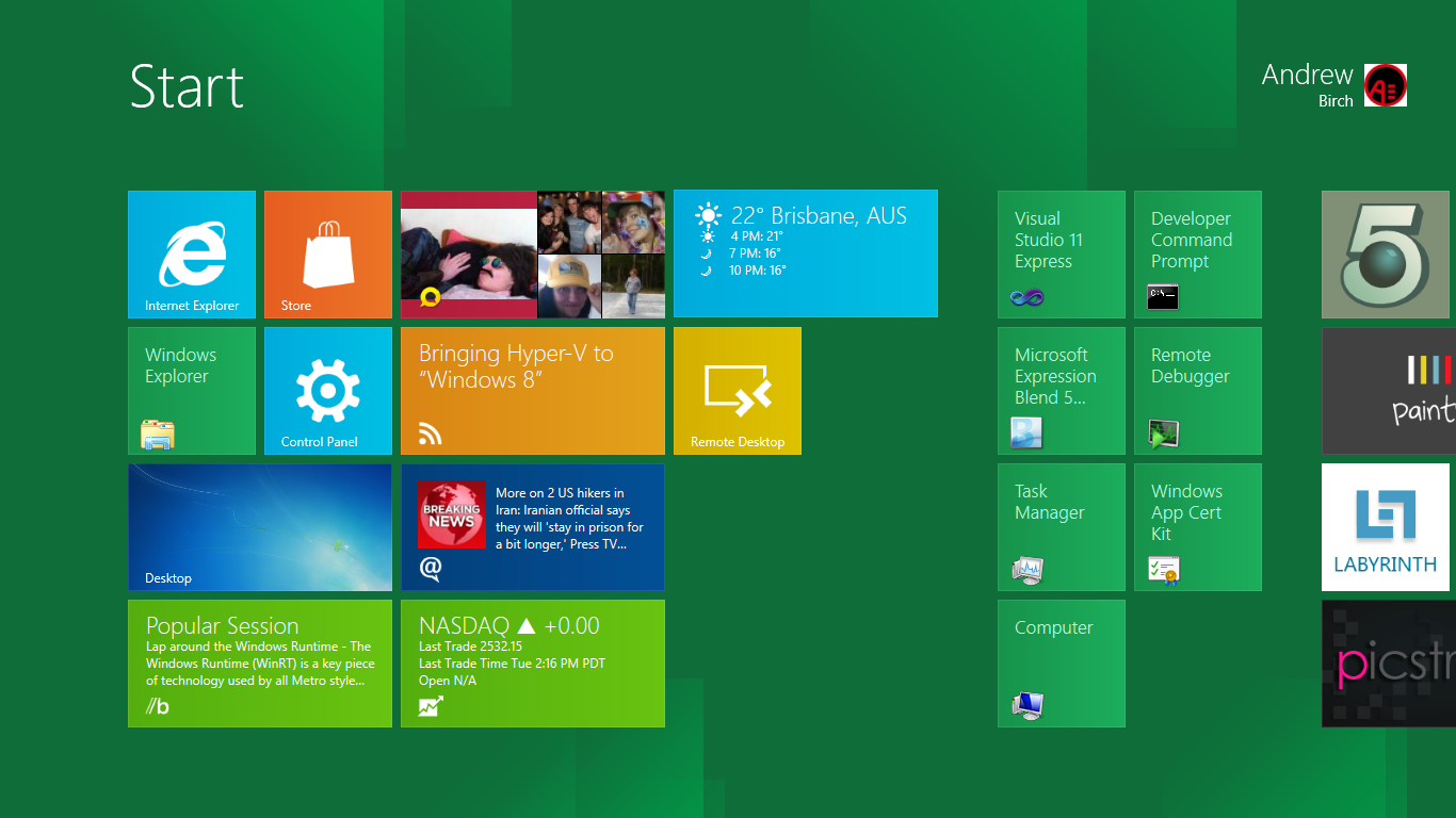 Start Screen