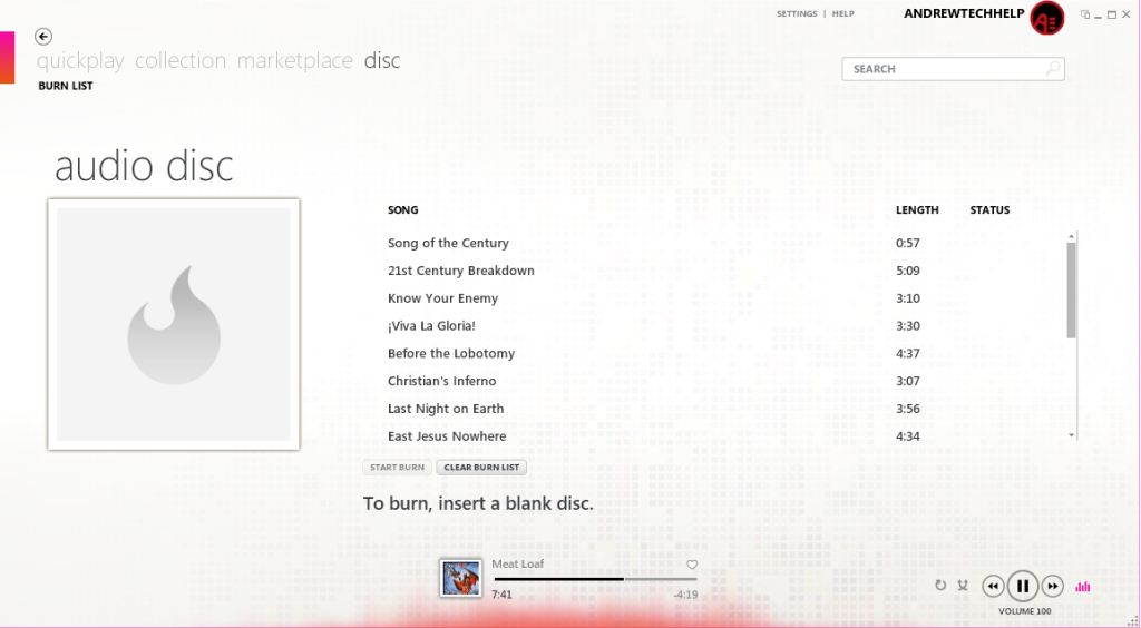 Disc: Burn