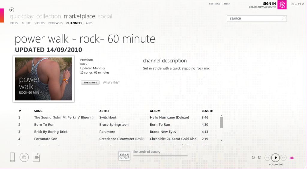 MarketPlace: Channels Listing