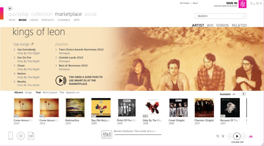 MarketPlace: Music -Artist